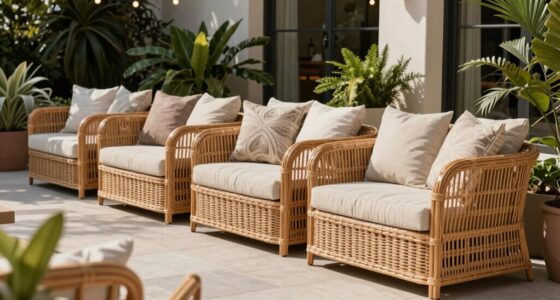 top rattan loveseats to enhance patio