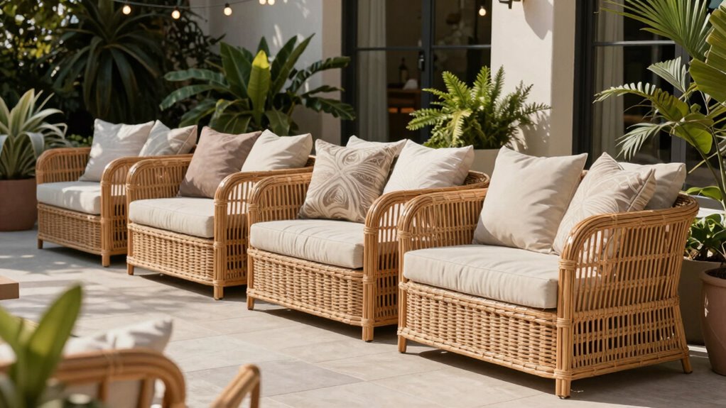 top rattan loveseats to enhance patio