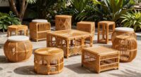 top rattan side table sets