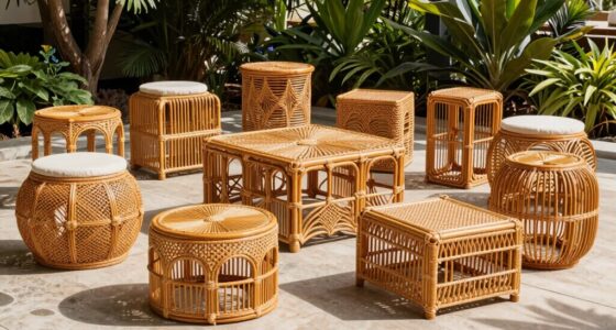 top rattan side table sets