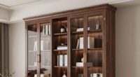 top tall bookcases with doors