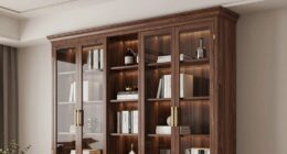 top tall bookcases with doors