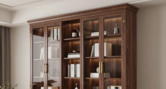 top tall bookcases with doors