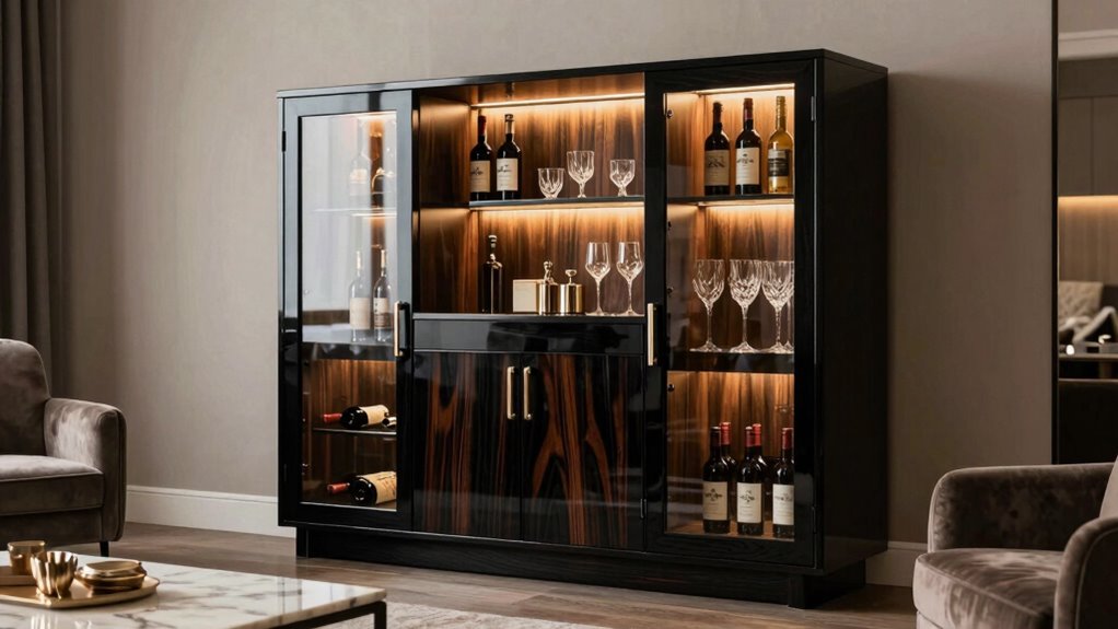 top wine storage bar cabinets