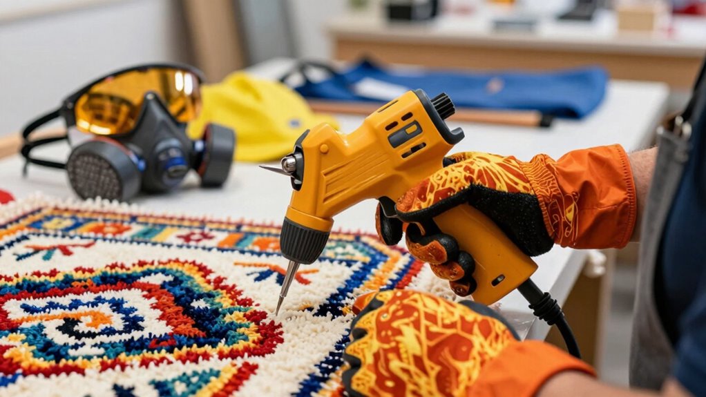 wear protective tufting gear