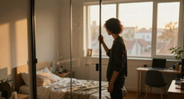 A Glass Partition Turns a 270-Square-Foot Studio Into a Proper One Bedroom