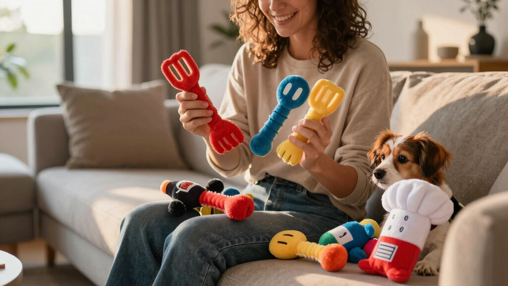 Restaurateur-Themed Dog Toys