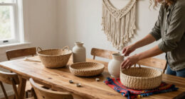 She Made a Few Boho Swaps, and Now the Dining Room Feels More Like Her