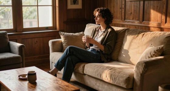 She Kept the Original Wood Paneling, and the Living Room Feels Cozy