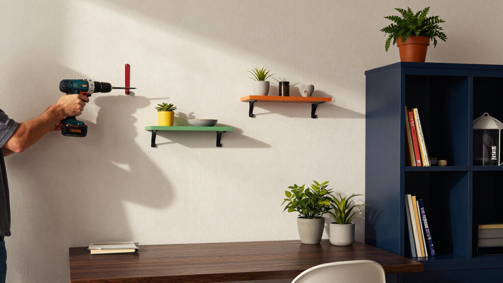 A Renter-Friendly Wall And IKEA BILLY Created A Moody Office
