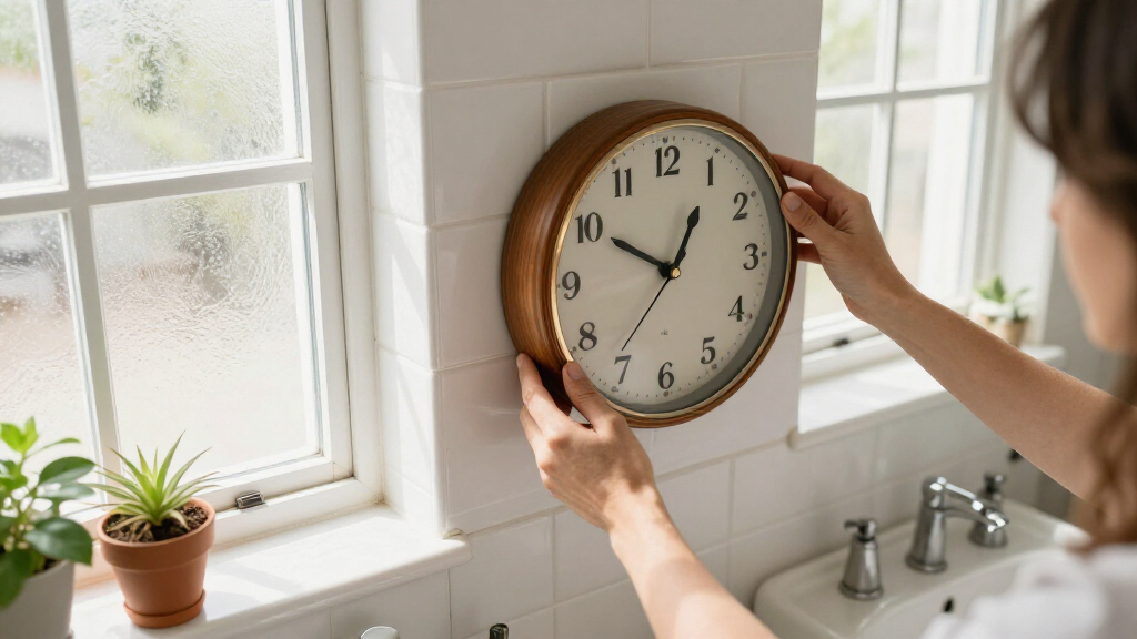 I Moved A Clock To My Bathroom, And It Changed My Morning Routine Forever