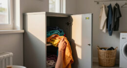 A Laundry Room Was An Eyesore Until IKEA Cabinets Gave It An Organized Redo