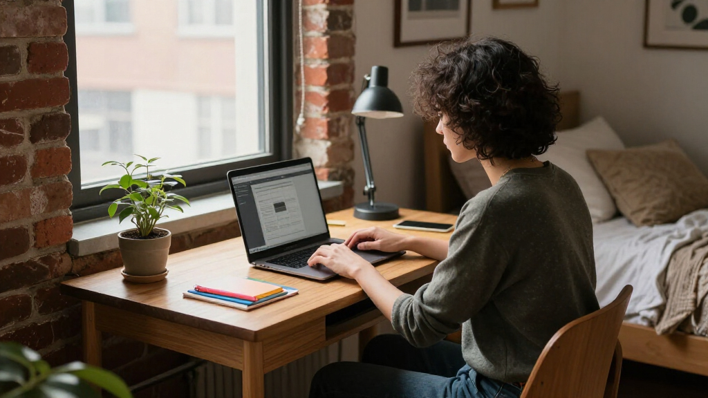 A Tiny Corner Of An NYC Bedroom Became The Most Inspiring Office