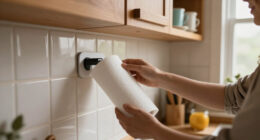 I’ll Never Put My Paper Towel Holder On The Counter Again After Seeing This Hack