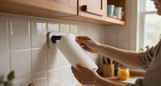 I’ll Never Put My Paper Towel Holder On The Counter Again After Seeing This Hack