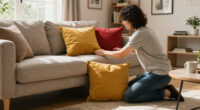 They Took A Risk On Mustard And Red — It Completely Changed This Living Room