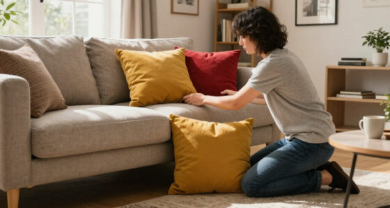 They Took A Risk On Mustard And Red — It Completely Changed This Living Room