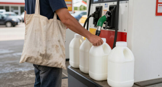Why People Are Bringing Empty Milk Gallons To The Gas Station