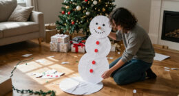 Forget A Second Christmas Tree, Habitat's Supersized Paper Snowman Is The Best Way To Make A Statement This Festive Season For Under £20