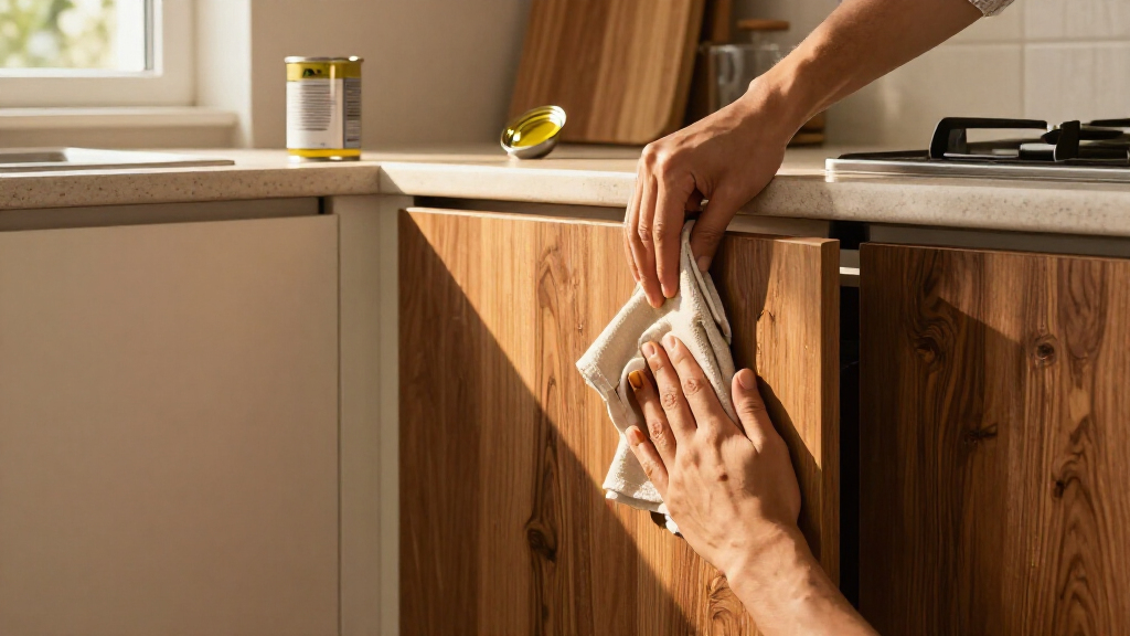 Put Down The Gel And Paint: Update Plain Cabinets With An Oil Solution