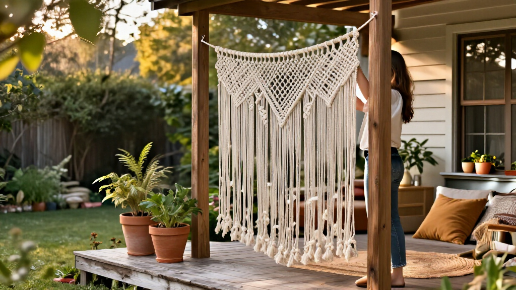 Skip Traditional Fences: Add Privacy To Your Yard With This Boho-Inspired Idea